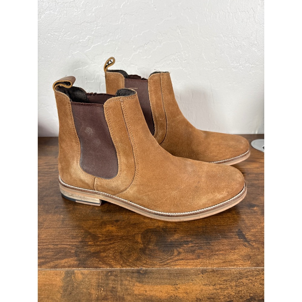 Denham‎ Mens Chestnut Suede Chelsea Boots CV1342-225 Brown Ankle Boots 9.5